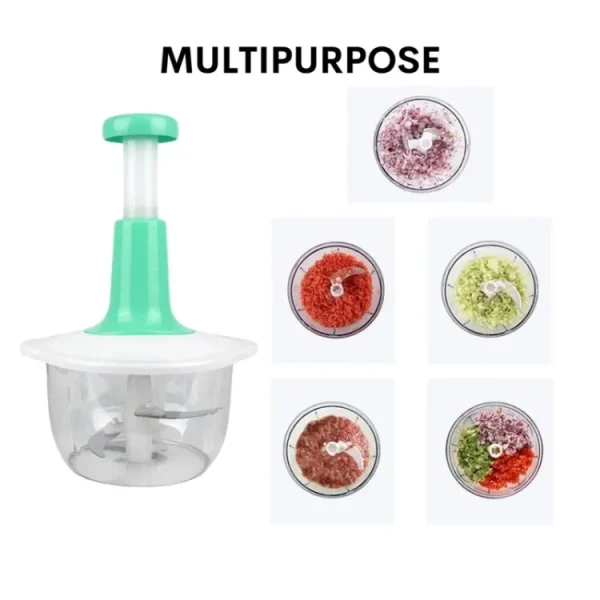 2 Liter | Manual Hand Push Chopper & Multifunctional Mixer