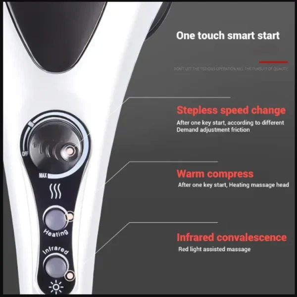 Double Head Full Body Massager Machine Variable Speed Far Infrared - Image 6