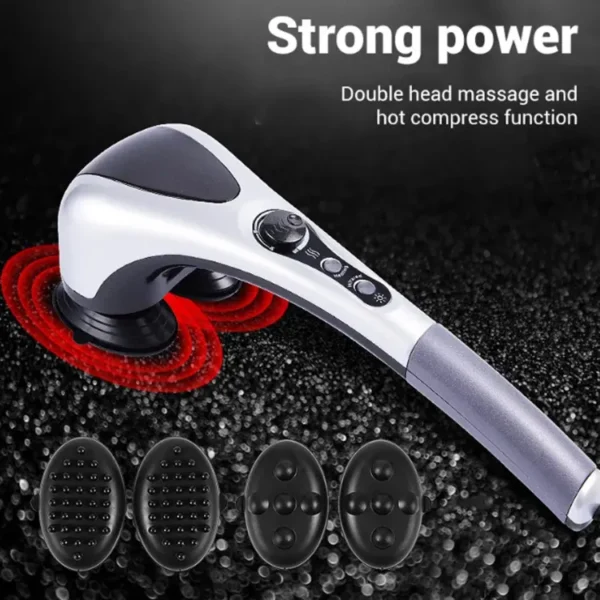 Double Head Full Body Massager Machine Variable Speed Far Infrared - Image 5