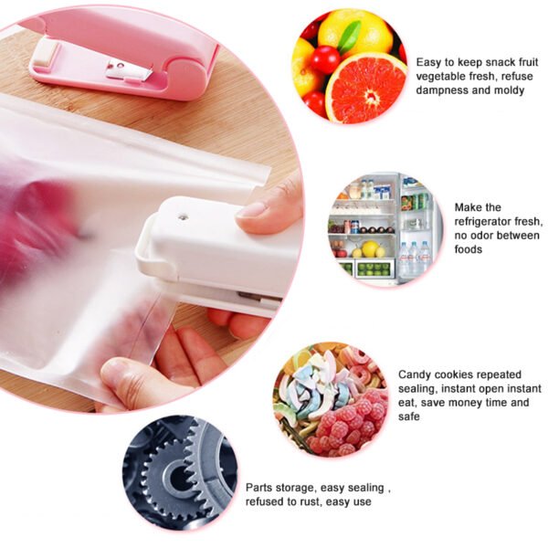 Portable Mini Sealer Home Heat Bag Plastic Food Snacks Bag Sealing - Image 3