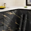 Self Adhesive Sticker Marble Sheet – Black Gold Marble Sheet For Kitchen – Furniture – Wall – Home Decor 60x200cm